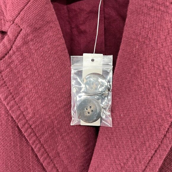 NWT MADEWELL Hayfield Double-Breasted Blazer in BERGUNDY Vintage Mulberry purple - Picture 12 of 15